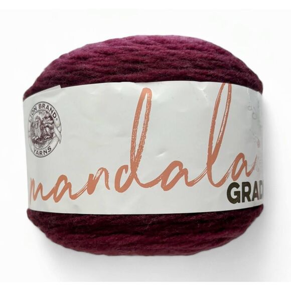 Lion Brand Yarns Mandala Gradient, Burgundy, 295 yards, Worsted Yarn, Full Skein - Picture 1 of 6